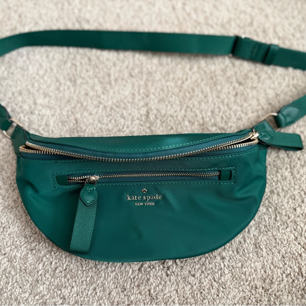 Kate Spade Emerald Green Crossbody Belt Bag